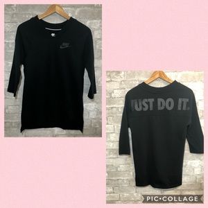 Nike Just do it 3/4 length sleeve top